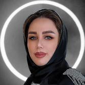 سالن زیبایی سپیده تهرانسر شینیون میکاپ رنگ مو